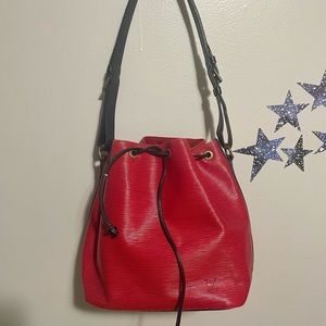 Louis Vuitton Red and Black Shoulder Bag